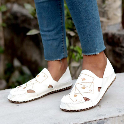 Artificial Leather Magic Super Soft Genuine china white card Sandal