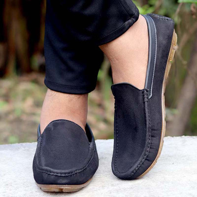 Unique Premium Quality Black Plane Loafer shoes